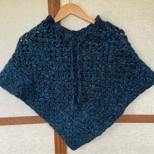Vintage Handmade Crocheted Poncho 3-5